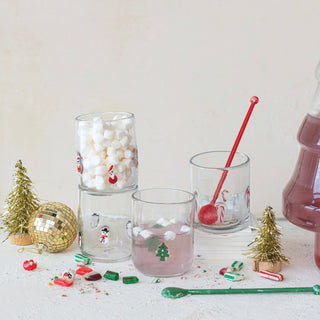 Holiday Icon Glass Cup