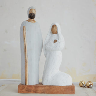 Bethlehem Nativity Wooden Statue *online exclusive*