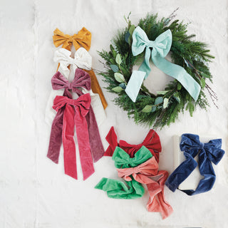21" Large Clip-On Velvet Bow (3 Colors)