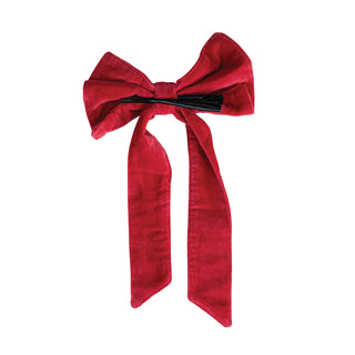 13" Medium Clip-On Velvet Bow