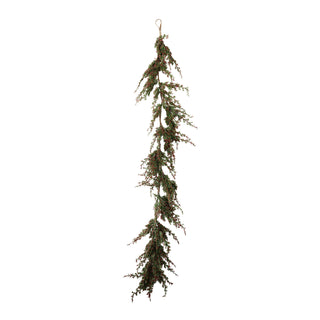 Faux Cypress Garland with Red Berries *Online Exclusive*