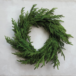 22" Round Faux Fir Wreath *Online Exclusive*