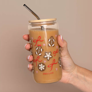 Gingerbread Cookies Glass Cup