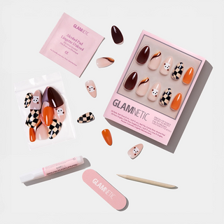 Fall Boo Press-On Nails | Short Almond