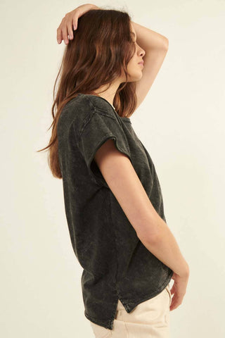 Mineral Washed Lived-In Tee