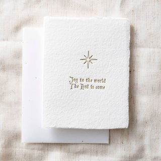 Joy to the World | Christmas Holiday Greeting Card + Envelope