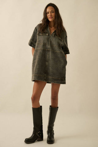 The Ryder Denim Mini Dress