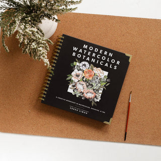 Spiral Bound How-to Watercolor Book: Modern Watercolor Botanicals