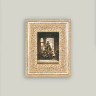 Glowing Christmas Tree Framed Wall Art