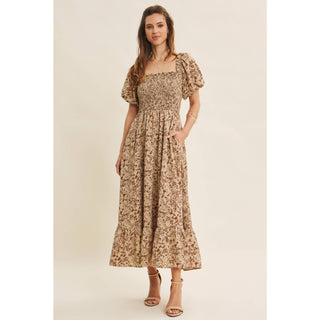 The Willow Fern Smocked Dress