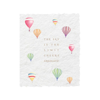 The Sky Is The Limit. Cheers Graduate Card + Envelope