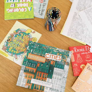 Fantastic Cities Coloring Book