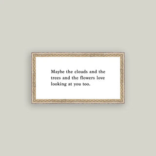 Maybe The Clouds Framed Wall Art