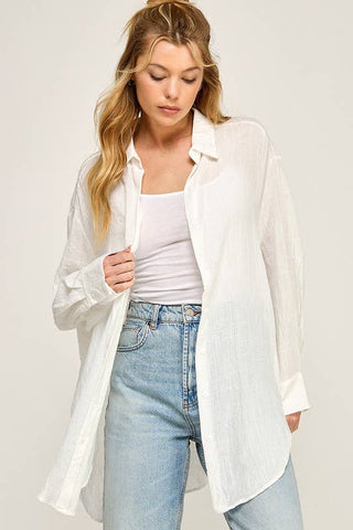 The Liv Button Down Tunic (two colors)