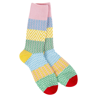 Wonderland Color Crew Socks