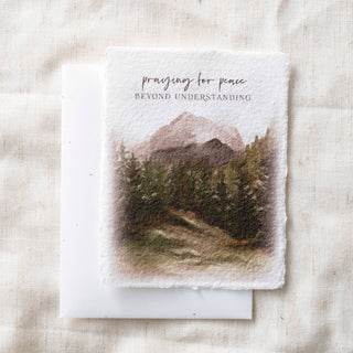 Praying for Peace Card + Envelope