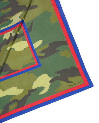 Oversized Camo Print Scarf