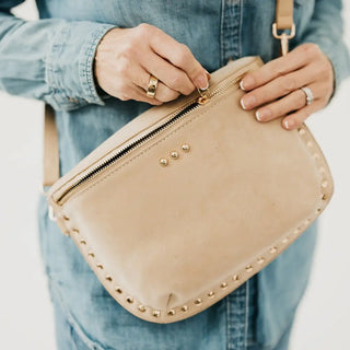 Livie Rivet Bum Bag - Sand