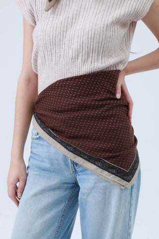 Bohemian Bandana - Brown Dot