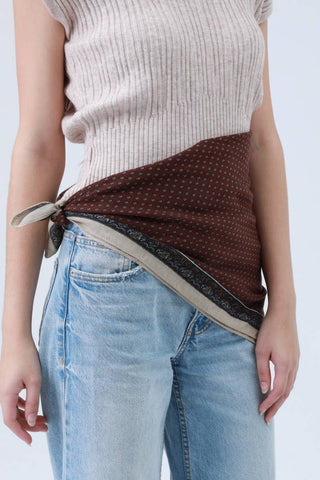 Bohemian Bandana - Brown Dot