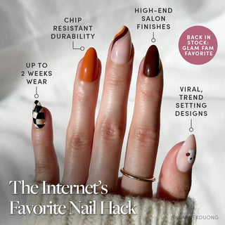 Fall Boo Press-On Nails | Short Almond