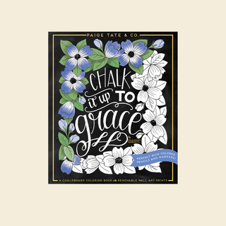 Chalk It Up Grace: Coloring Book of Removable Wall Art