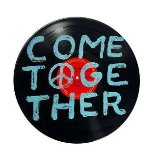 Come Together One-Of-A-Kind Repurposed Vinyl Art