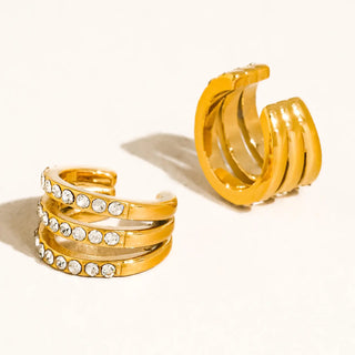 Verdanza Triple Row Ear Cuff