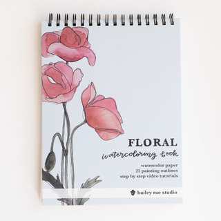 Floral Watercoloring Book