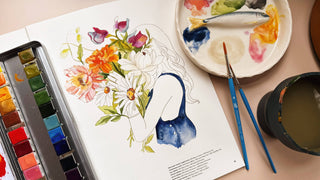 Watercolor Workbook | Café in Bloom