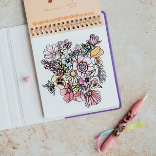 Watercolor With Me: A Reusable Coloring Book