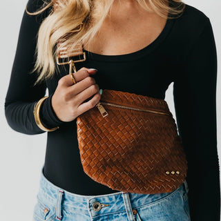Perry Woven Bum Bag - Brown