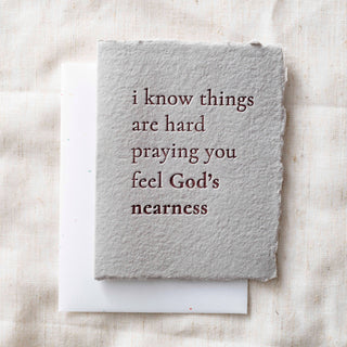 Praying God's Nearness Card + Envelope