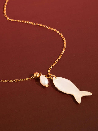 White Fish Necklace