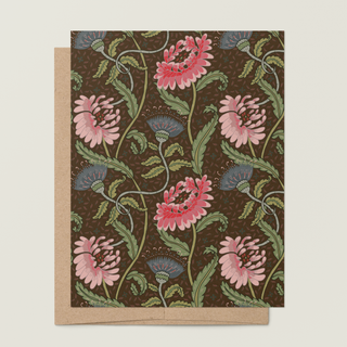 Thistle Mum Blank Greeting Card