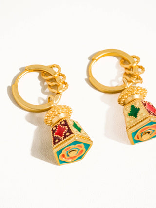 Colorful Lantern Drop Earrings