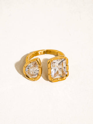 Serena Duo Stone Adjustable Ring