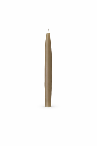 Olive Taper Candle Single
