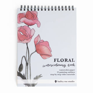 Floral Watercoloring Book