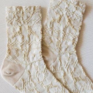 Shimmer Reindeer Crew Socks