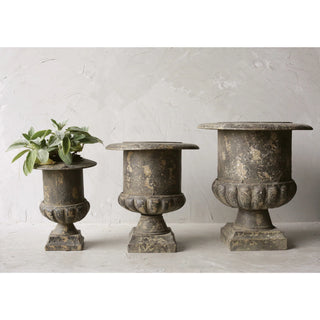 FINAL SALE Distressed Metal Urns (Pick Up Only)