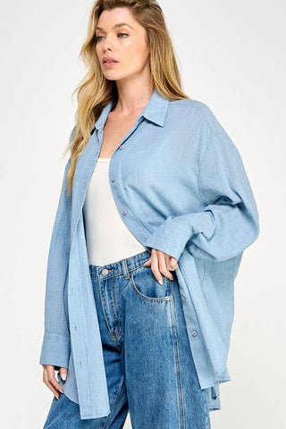 The Liv Button Down Tunic (two colors)