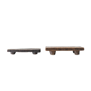 Found Wood Pedestal Riser
