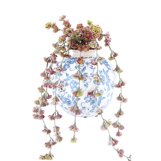 Adele Blue Floral Vase