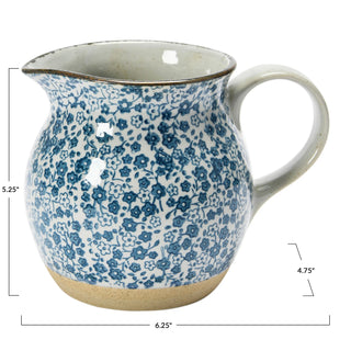 Celine Blue Floral Pitcher