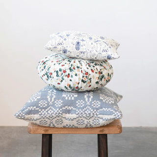 Cottage Dreams Two-Sided Woven Pillow