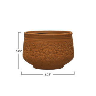 FINAL SALE Textured Terracotta Pot