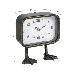 IMPERFECT FINAL SALE Duck Feet Clock