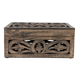 Carved Espresso Storage Box (more sizes)