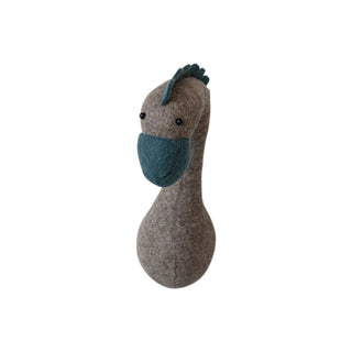 FINAL SALE Felt Dino Head Wall Hanging